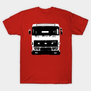 Classic 1980s ERF C Series lorry monoblock black T-Shirt